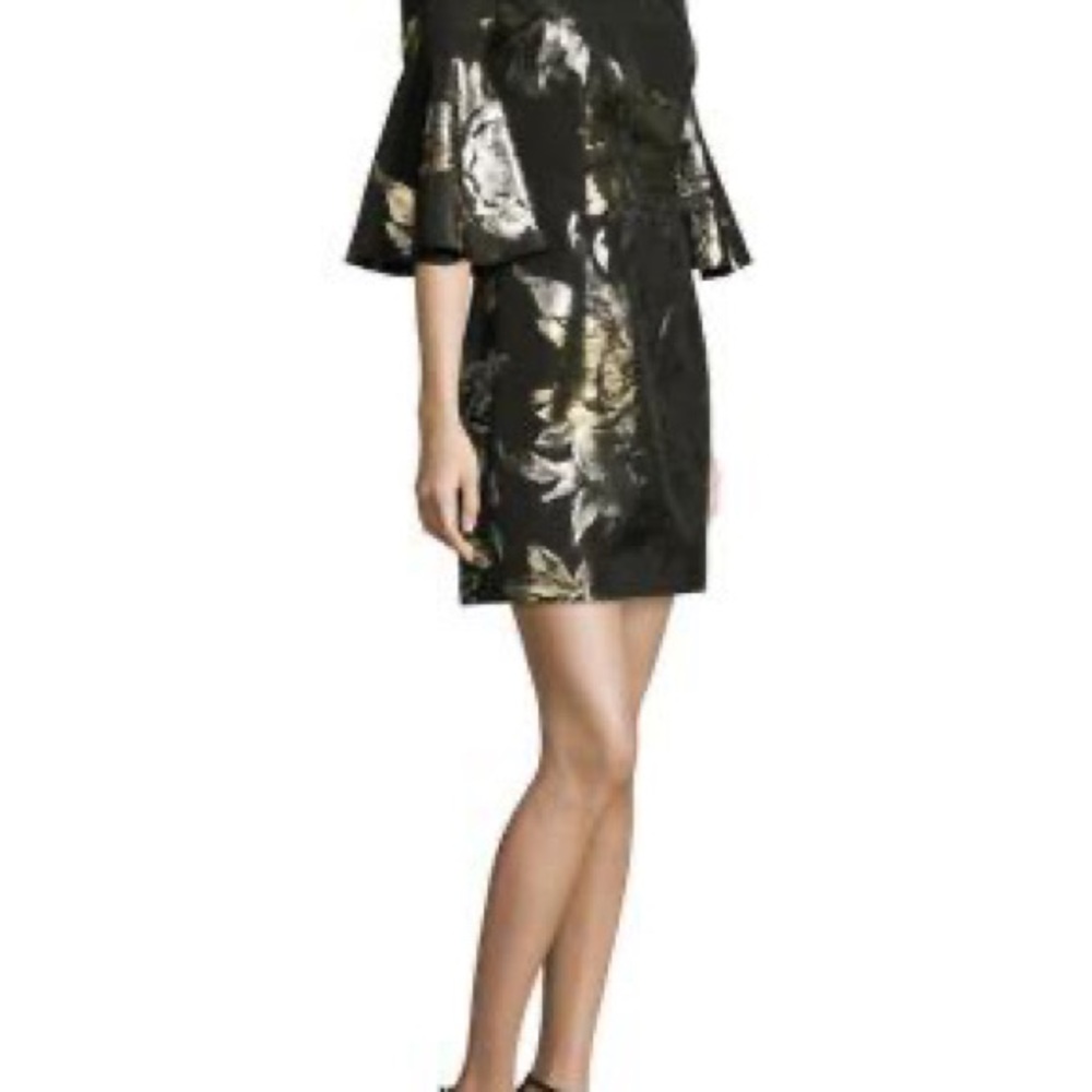 Price Drop! Trina Turk Dress Rachelle metallic jacquard dress. Size 2